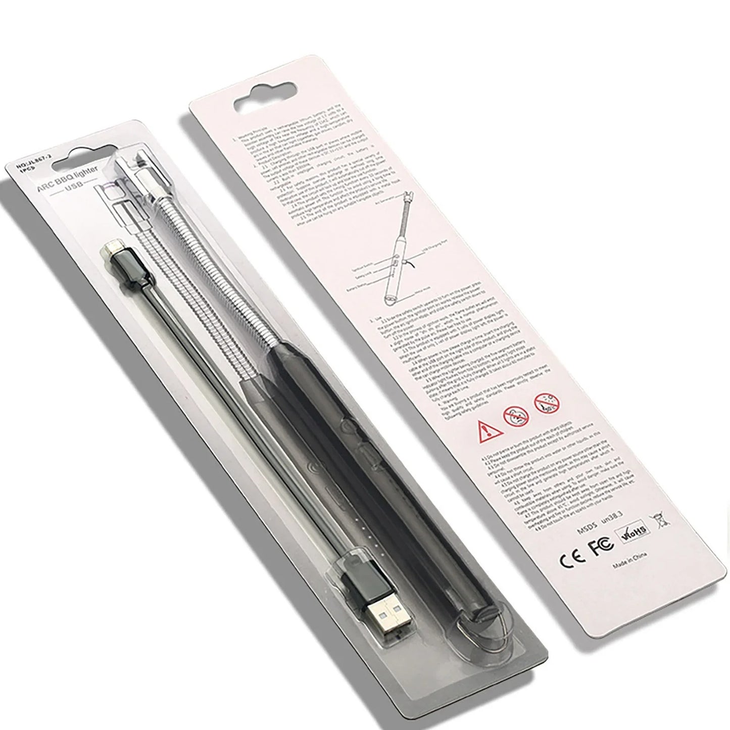 360° Outdoor Kitchen Lighter Usb Rechargeable Portable Electronic Arc Lighter Flexible Neck Safety